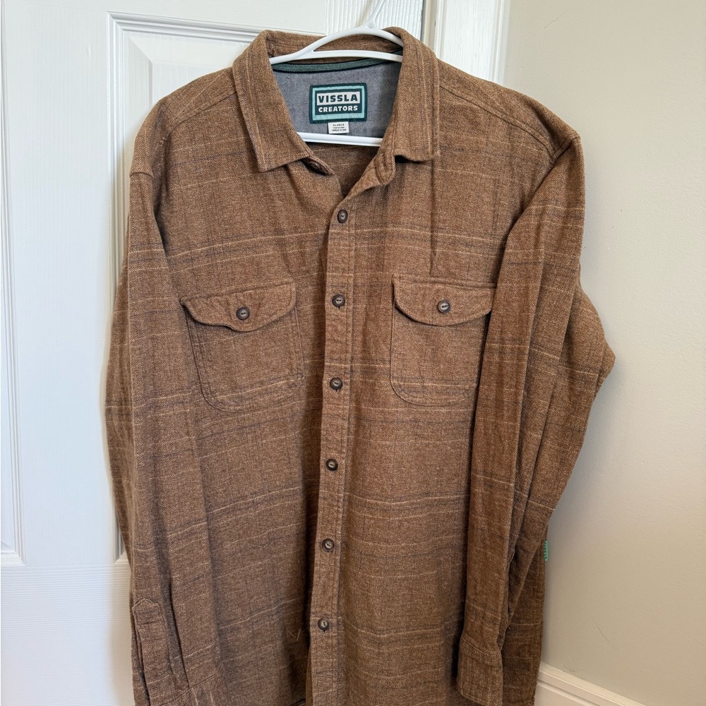 VISSLA Men's Tan Shirt Jacket